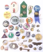 20TH CENTURY BUTTON & PIN COLLECTION