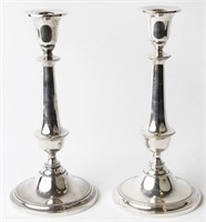 STERLING SILVER CANDLESTICK PAIR