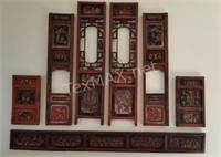 Antique Hand Carved Oriental Wall Decor