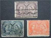 Canada 1897 Jubilee 3 Stamp Collection