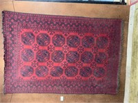 2.9M X 2M LARGE WOOLEN RED PERSIAN RUG