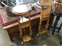 PAIR OF 2 DRAW PLANT STANDS