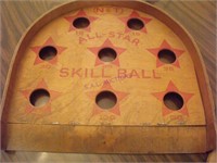 Vintage Wooden Skill Ball Game