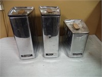 3 Metal Canisters