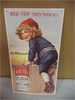 Red Tops Metal Sign
