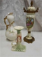 Antique urn, vase and candle holder