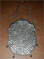 Sterling silver flapper purse
