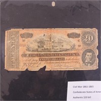 Confederate CS$20 Note *