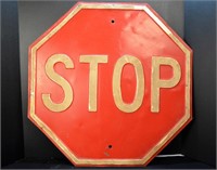 Metal One Sided Stop Sign