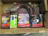 lot of various new sanding belts (craftsman-other)