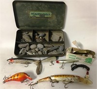 LOT OF ASST. FISHING LURES AND WIEGHTS