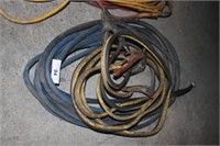 Air hose and jumper cables