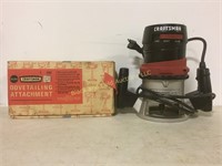 Craftsman router & dovetailing attachment