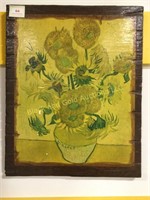Reproduction of one of Van Gogh’s ‘Sunflowers’