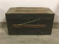 Old wooden project trunk