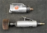 Pair Of Die Grinders Air Pneumatic Tools