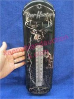 2009 "deer hunter" thermometer 17in tall (metal)