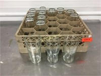 Asst Water Glasses w/ Dish Rack