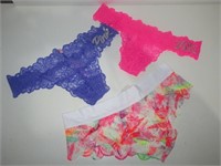 New 3 Pc Victoria Secret Pink Undies with Tags