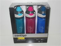 New Contigo 3 Pack Water Bottles