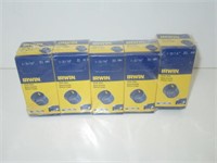 New Lot of 5 Irwin 1 3/16 Hole Saws