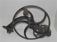 Pat 1886 Grinding Stone with Crank Wheel