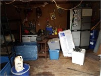 SHED CONTENTS: TOOLS, CABINETS, MISC. (NOT PAINT)