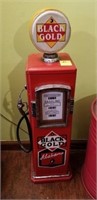 BLACK AND GOLD GAS PUMP