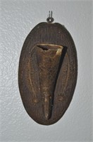 VERY OLD WALL POCKET OR VASE