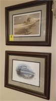2 SMALL SEASIDE SCENE PICTURES SIGNED