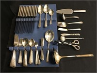 Set of Sterling Silver Flatware and Serving Pieces