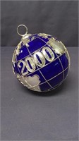 2000 Globe Hand Painted Ornament
