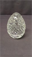 Crystal egg paper weight marked France