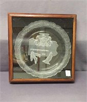 Framed Fostoria Pennsylvania Plate