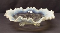 Opalescent Footed Bowl