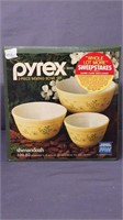 Set of 3 Shenandoah Pyrex Mixing Bowls