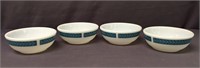 4 Pyrex Tableware by Corning bowls