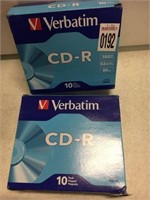 VERBATIM CD-R 10 PACK SET OF 2