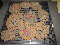 Lot of 9 Chains