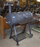 Iron Smoker Grill on Casters