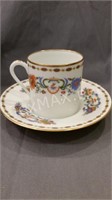 French Limoges Tea Cup and Saucer