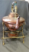 Vintage Cooper Tea Kettle with Heating Stand