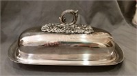 Antique Reed & Barton Silverplate Butter Dish