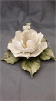 Capodimonte Porcelain White Flower
