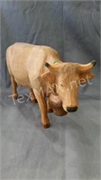 Hans Huggler-Wyss Hand Carved Cow