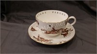 Royal Worcester China Cup and Saucer