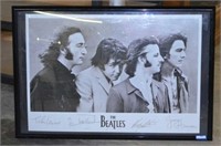 Plastic Framed Beatles Poster