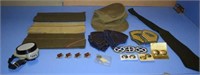 WWII Military Collectibles - Caps, Badges, Pins,