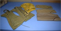WWII Era Gaiters, Caps, And Head Cover -