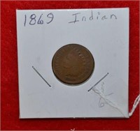 1869 Indian Head Penny